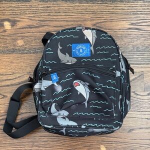 Parkland Shark Print Black Backpack